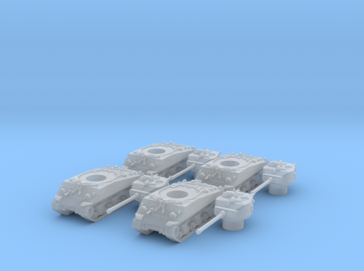 M4A3 76 Sharman division (4 pieces) scale 1/285 3d printed