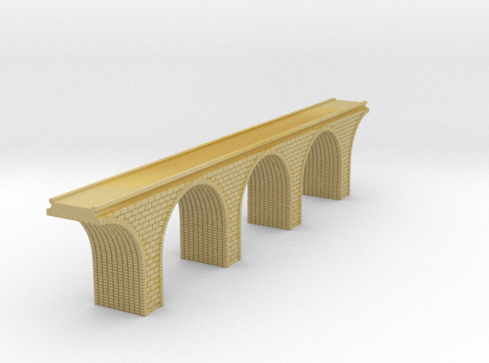 T Scale Arch Bridge Triple Track 1:450 Scale 3d printed