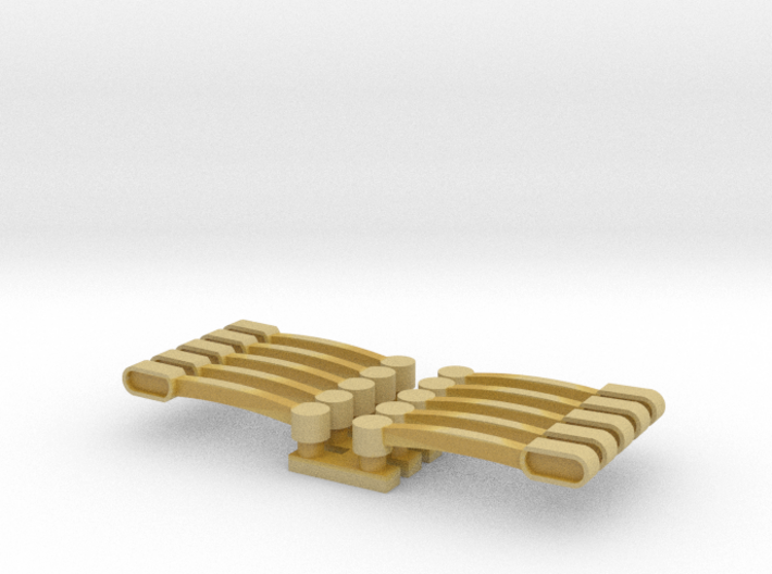 1/64 Flasher Bars Straight Ends Five pack 3d printed 