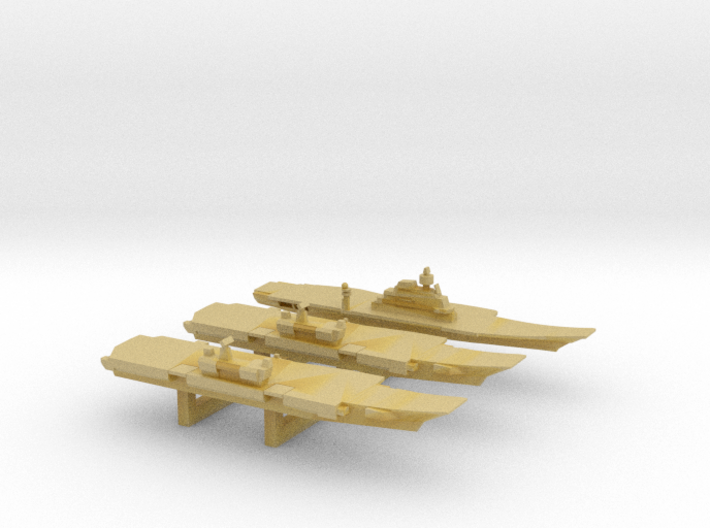 INS Future Carrier Pack, 3 pc, 1/6000 3d printed 