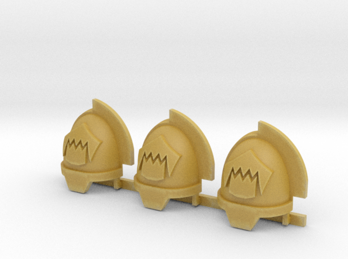 Toothed Mouth Gravus shoulder pads R 3d printed 