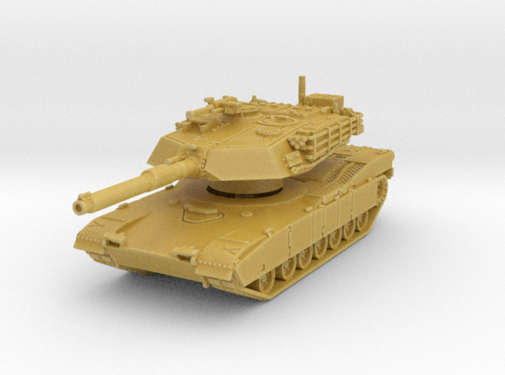 M1A1 AIM Abrams (mid) 1/220 3d printed