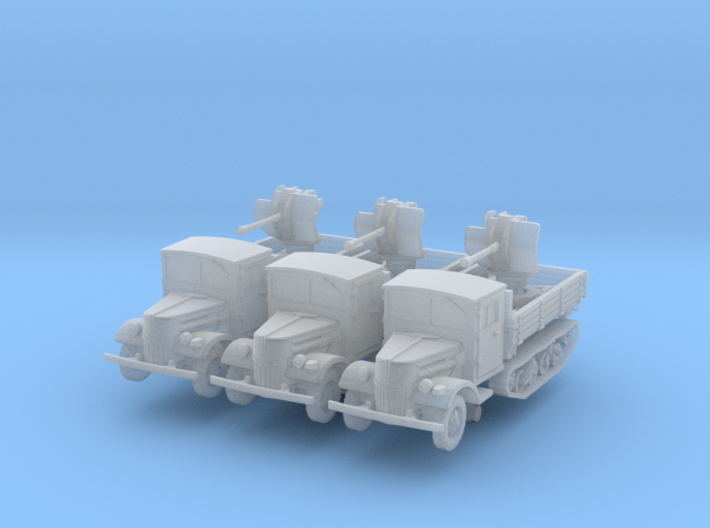 Ford V3000 Maultier Flak 38 late (x3) 1/220 3d printed