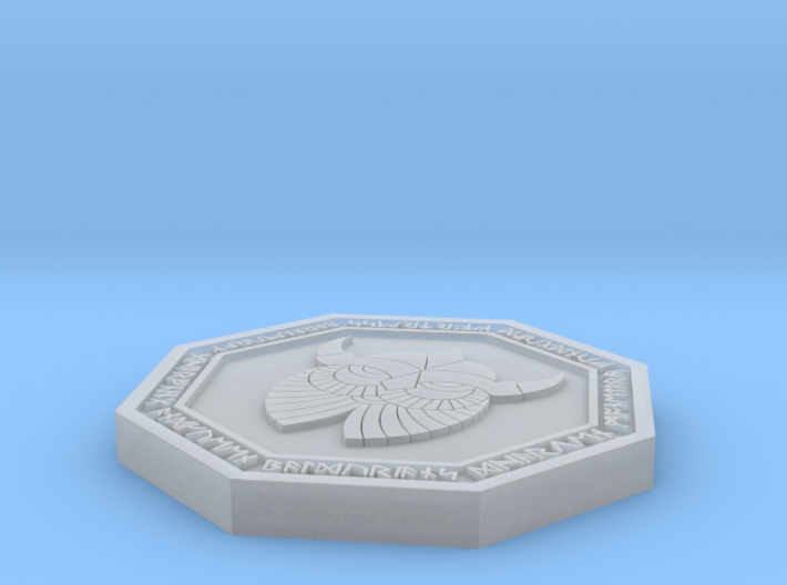 Dwarf 8 side coin large #1 3d printed