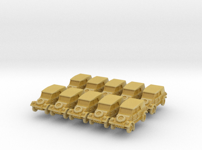 Kubelwagen (covered) (x10) 1/285 3d printed