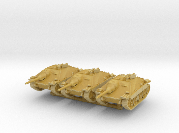 Jagdpanzer 38(t) late Skoda (x3) 1/285 3d printed