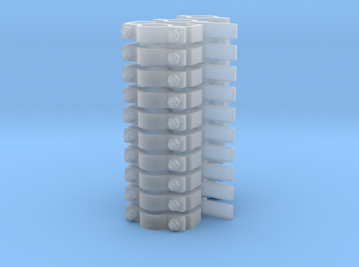 5/32&quot; (4mm) Pipe Support Assortment (30 Pieces) 3d printed