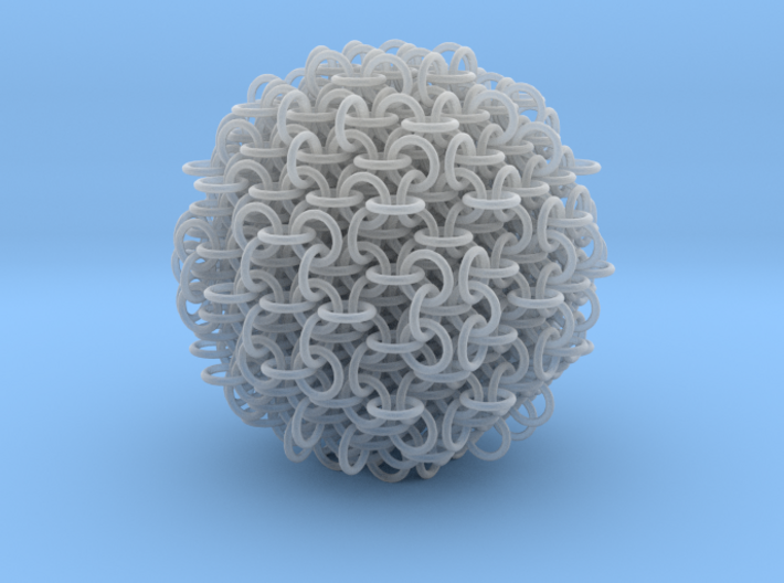 3D chainmaille ball 3d printed