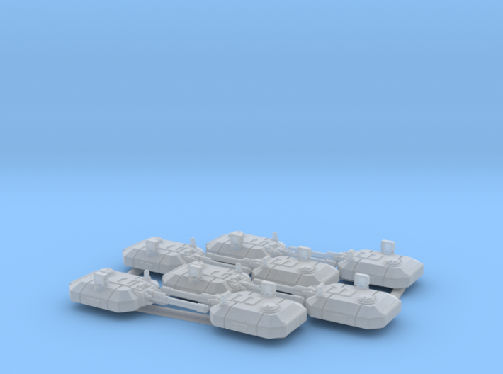 6mm Manned MBT Turrets (8) 3d printed