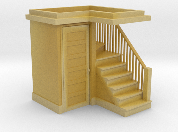 HO Scale staircase 3d printed 