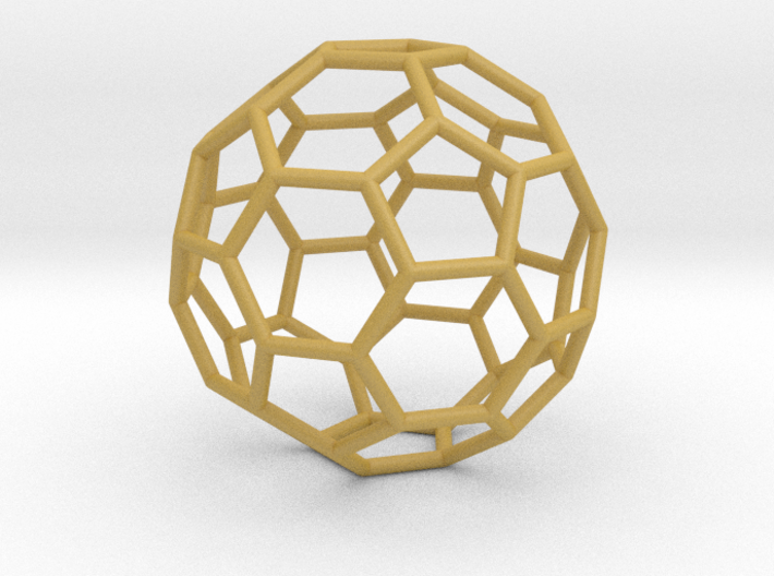 0269 Truncated Icosahedron E (a=1cm) #001 3d printed