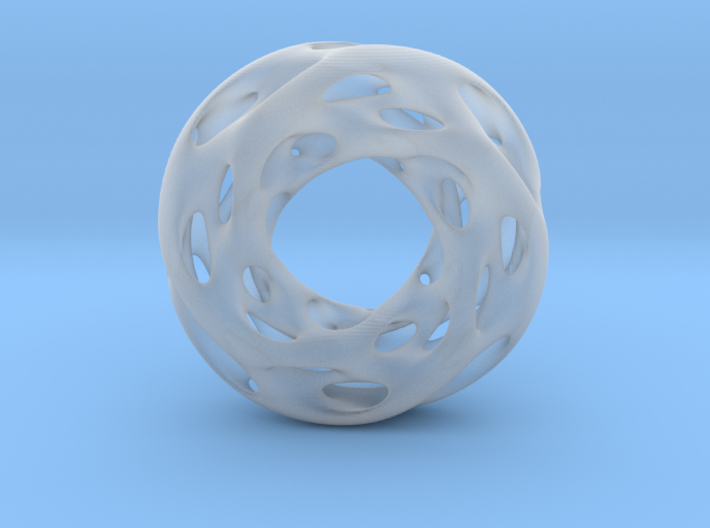 0610 IsoSurface F(x,y,z)=0 Diamond Tori [4] d=5cm 3d printed