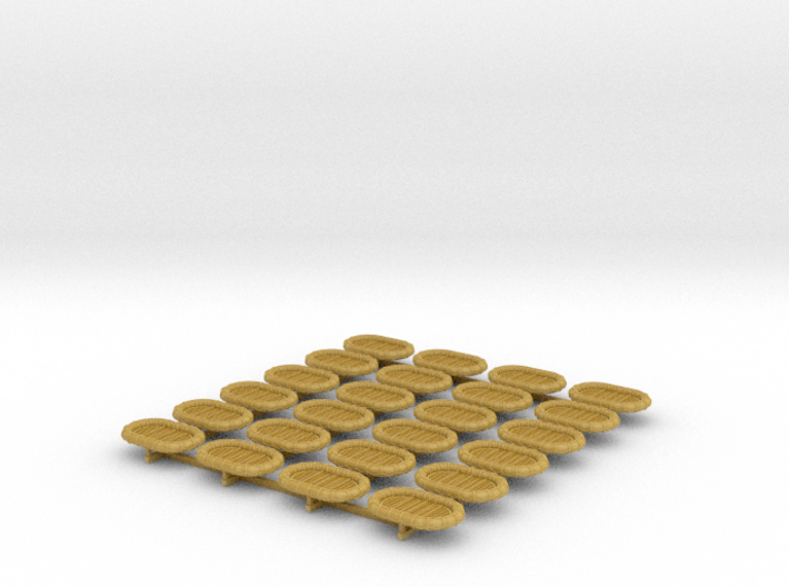 1/500 RN WW2 14ft x 9ft Carley Floats (24) 3d printed 
