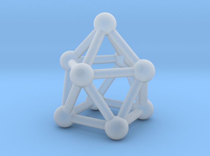 0748 J10 Gyroelongated Square Pyramid (a=1cm) #3 3d printed