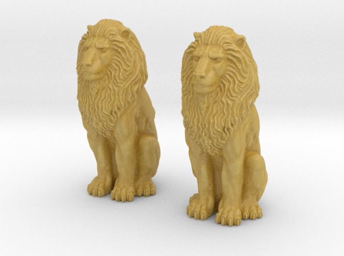 Lions Twin 3d printed