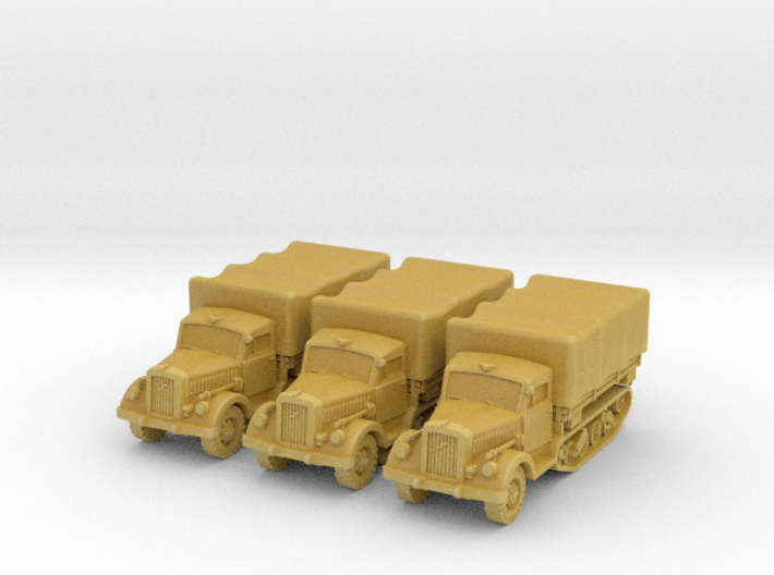 Opel Blitz Maultier (covered) (x3) 1/285 3d printed
