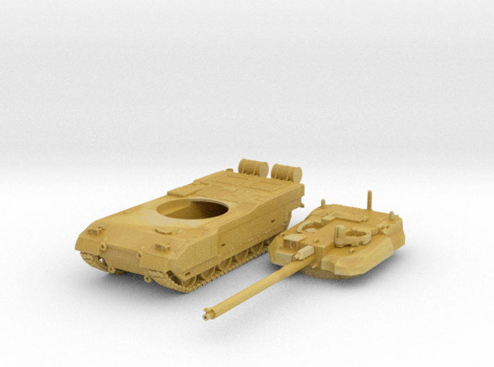 1/100 French Leclerc Main Battle Tank 3d printed 