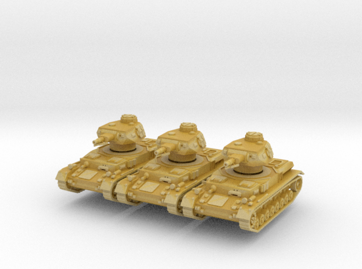 Panzer IV F1 (x3) 1/220 3d printed