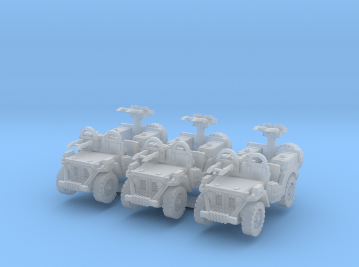 SAS Jeep Europe Armoured (x3) 1/220 3d printed