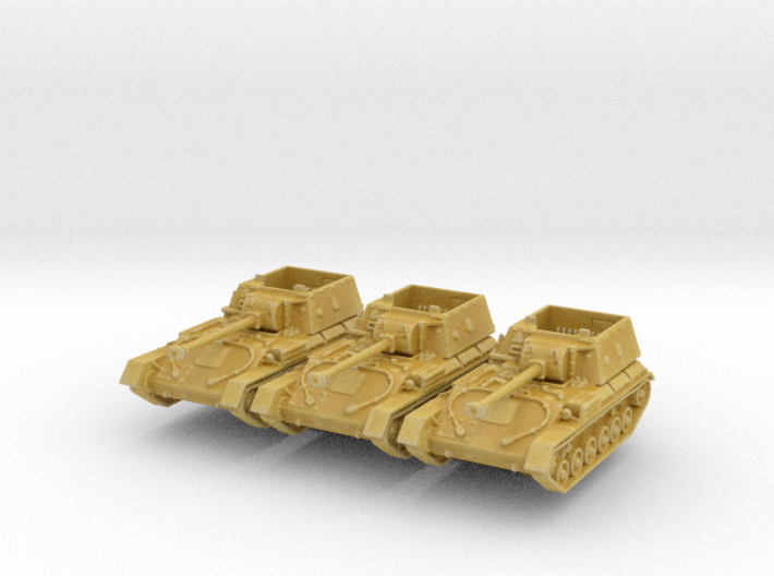 SU-85B Tank (x3) 1/285 3d printed