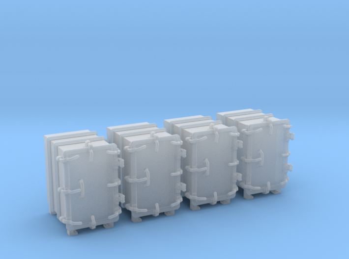 1/48 Royal Navy 4.7&quot; Ready Use Lockers (Small) x4 3d printed