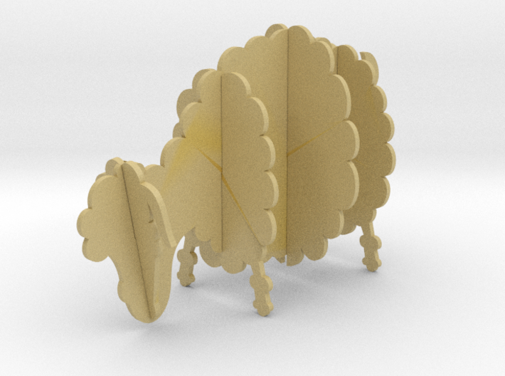 Wooden Sheep A 1:24 3d printed