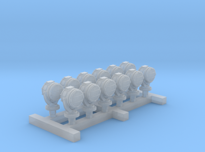 1/700 Imperial German Navy 1.4M Searchlights x12 3d printed