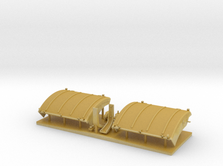 Panther D/A fenders with stowed extensions 3d printed 