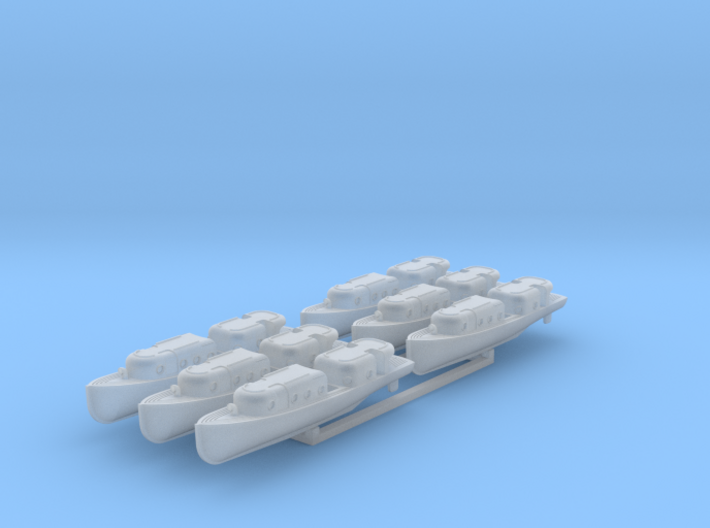 US Navy 40ft motor boat with open canopy 1/350 3d printed