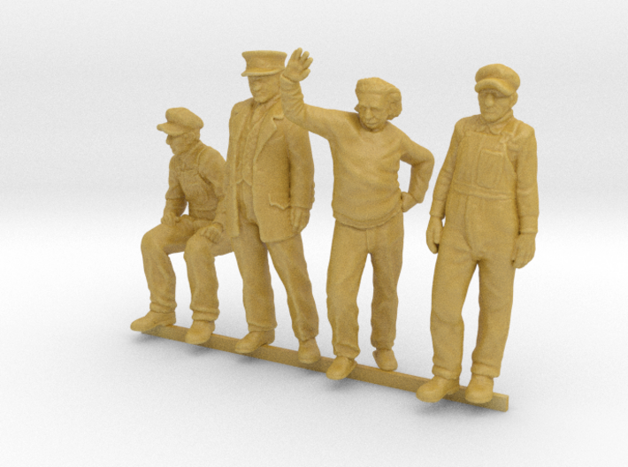HO Pack of 4 figures 3d printed