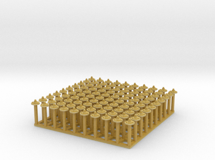 1:24 Nut-Bolt-Timber Washer Set (Size: 0.5") 3d printed 