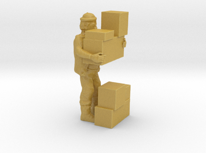 S Freight Worker Stacking Boxes Figure 3d printed 