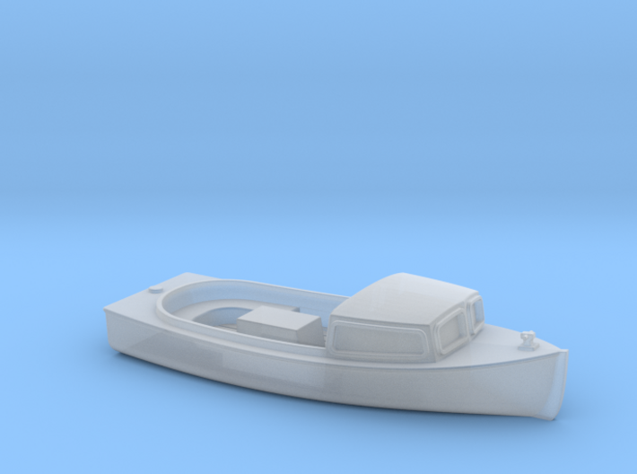 Cabin Cruiser Boat HO Scale 3d printed