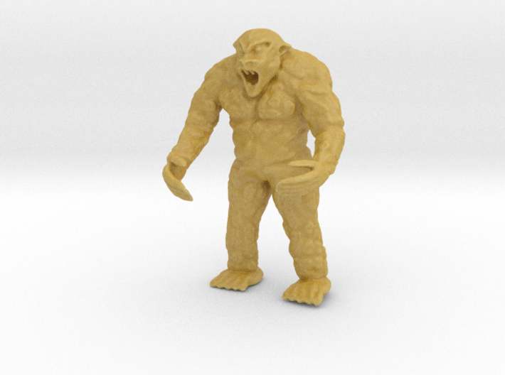 YETI Beast HO Scale Detailed Creature 3d printed 