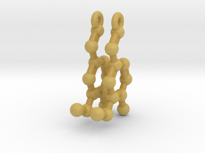 Earrings (Pair)- Molecule- Vanillin 3d printed