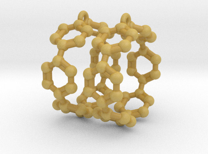 Earrings (Pair)- Molecule- Carbon Nanoring 3d printed