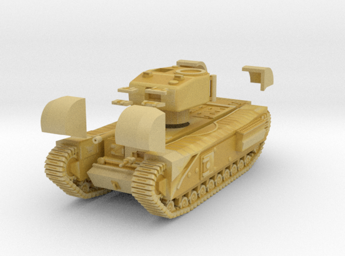 Tank- Churchill Mk IV (1/87th) 3d printed