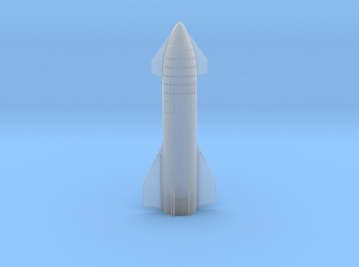 Starship 2019 in 1:500 3d printed