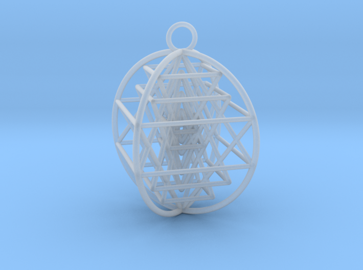 3D Sri Yantra 4 Sided Optimal 2&quot; 3d printed