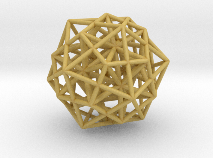 Icosa/Dodeca Combo w/nested Stellated Icosahedron 3d printed