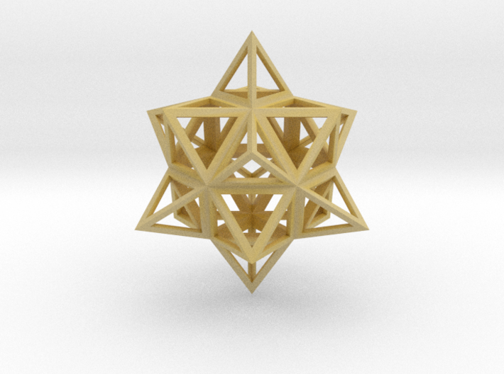 Wireframe Stellated Vector Equilibrium 3&quot; 3d printed