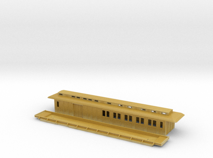 CFo1 modell 02 - Swedish passenger wagon 3d printed