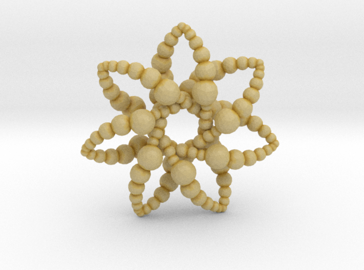 Bubble Star 7 Points - 4cm 3d printed