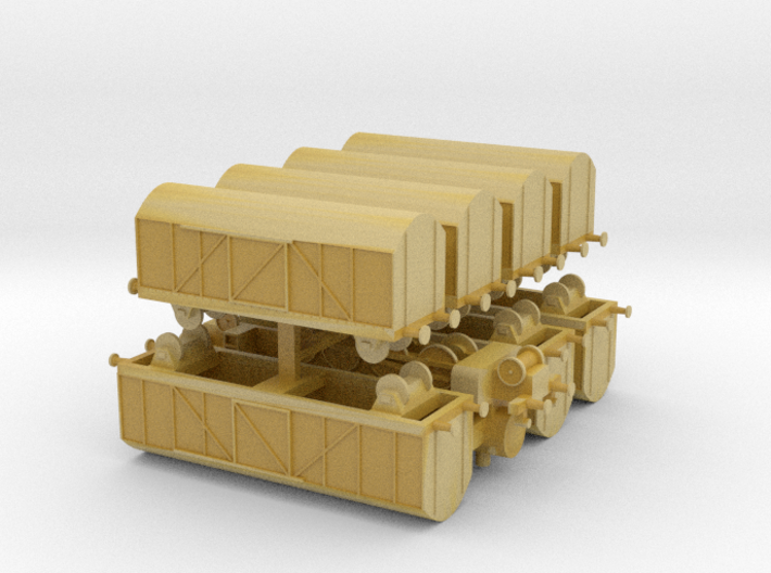 Mixed Freight Train Set 2 1/285 6mm 3d printed 
