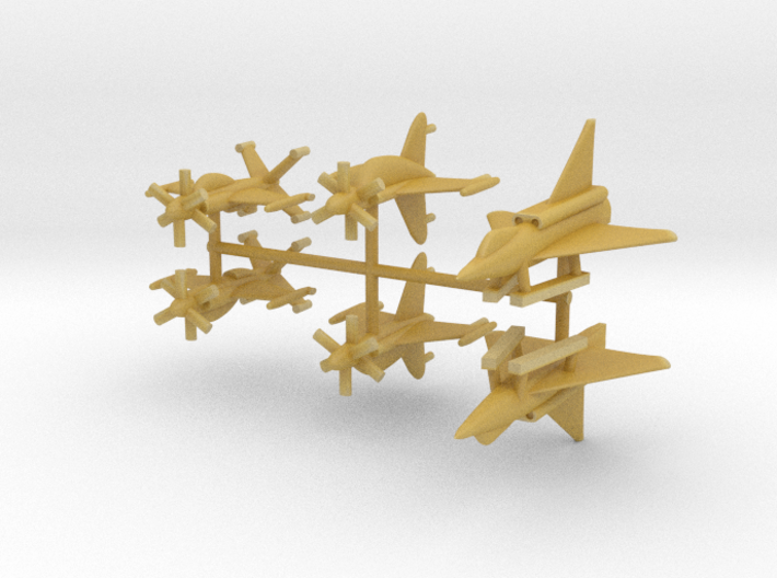 1/600 Experimental Aircraft Set 4 3d printed 
