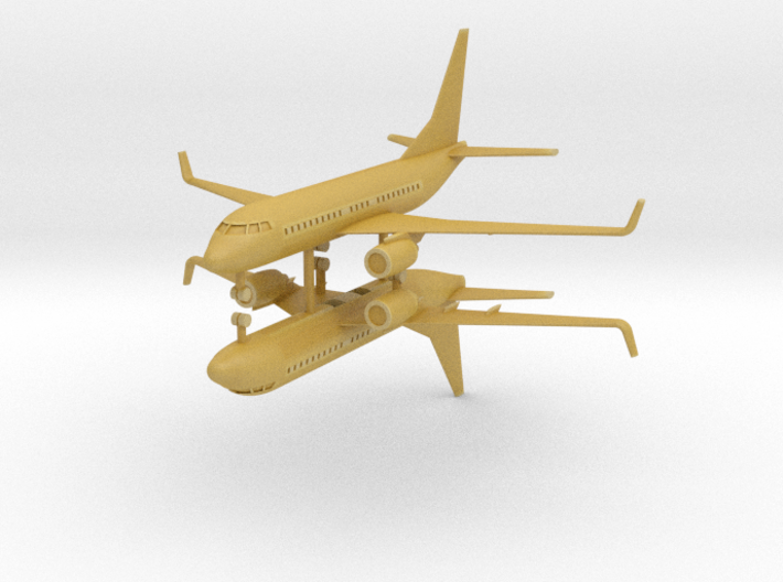 1/700 Boeing 737-700 Commercial Airliner (x2) 3d printed 