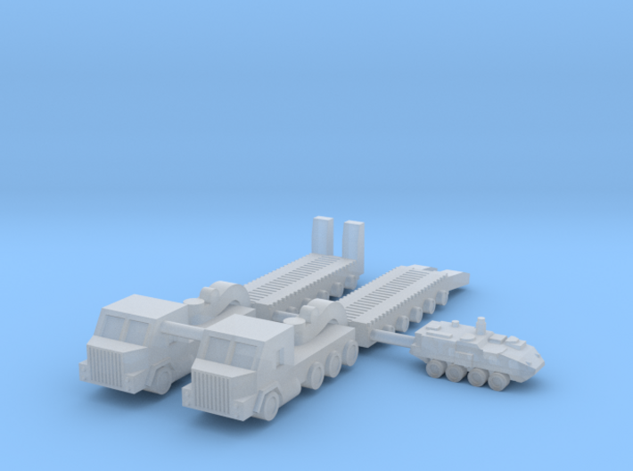 1/700 M1070 HETS Tank Transport (x2) 3d printed