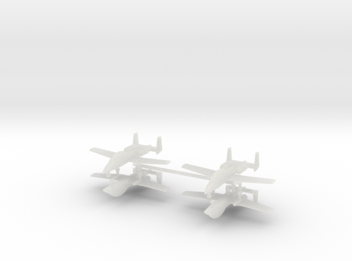 1/600 Two-Seater A-10 Thunderbolt II (Unarmed) (x4 3d printed
