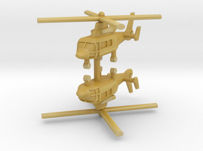 1/700 Eurocopter AS365 Dauphin (x2) 3d printed 