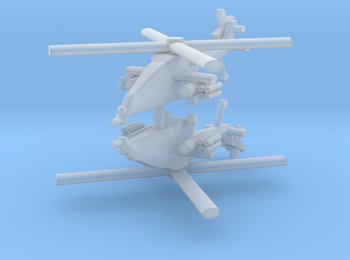 1/285 HAL Light Combat Helicopter (x2) 3d printed